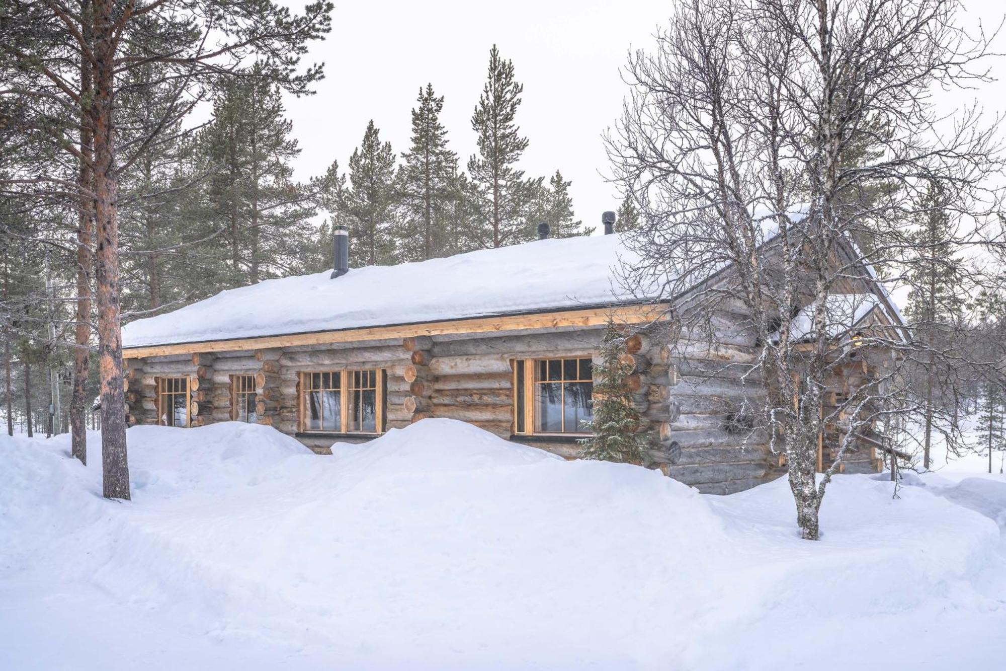 Kuukkeli Log Houses Villa Aurora "Pupula" ซาริเซลกา ภายนอก รูปภาพ